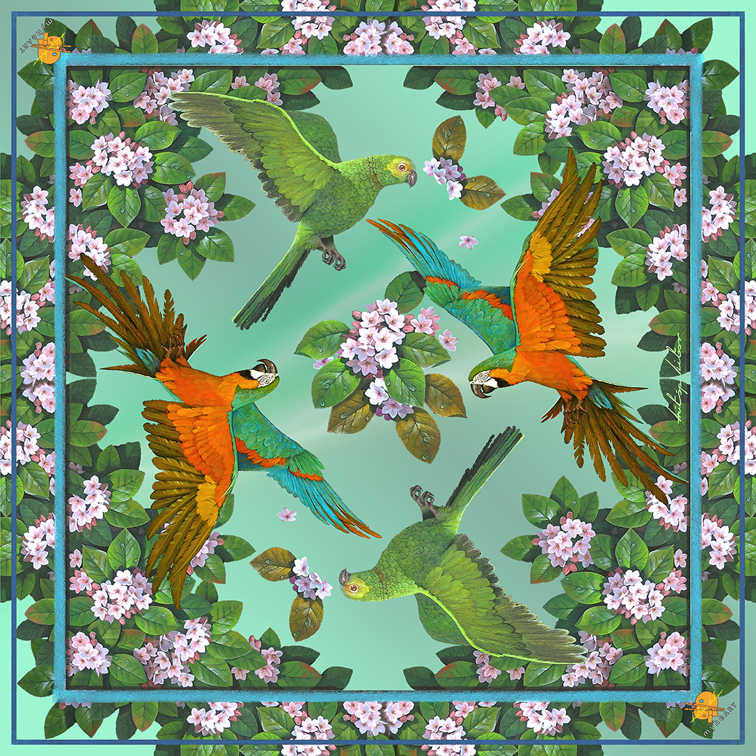 Parrot - Silk Scarf